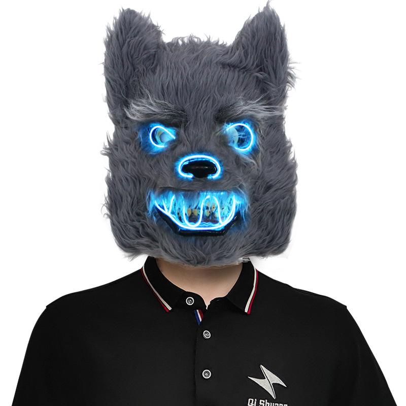 Zářící halloweenská maska ​​s krvavými zvířaty