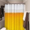 Bathroom Decor Beer Pattern Shower Curtain