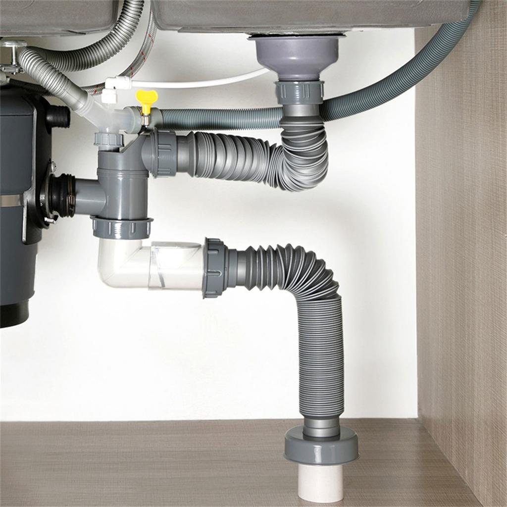Kitchen Sink Sewer Branch Connection Kitchen Sewer Branch Joint Easy Installation Secure Connection Sink Sewer Branch