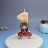Cartoon Birthday Number Cake Candles - Handmade Decorations