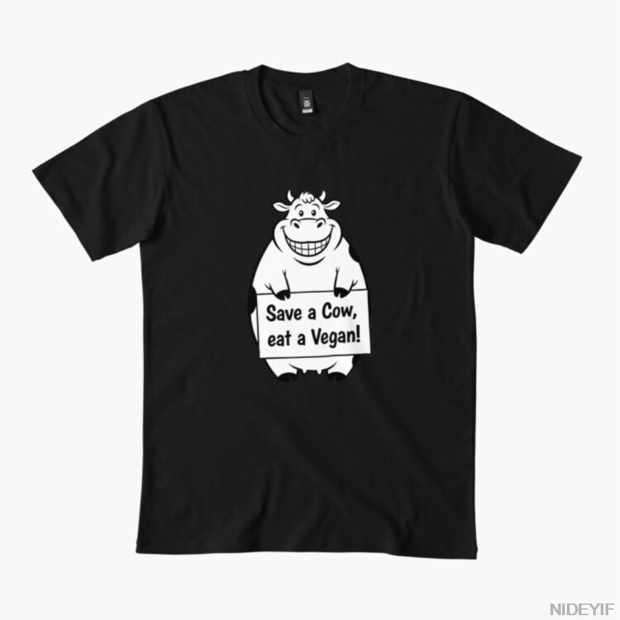 

Save a cow T-shirt For Men Women 100% Cotton T Shirts Short Sleeve Tops 1112-5 4XL