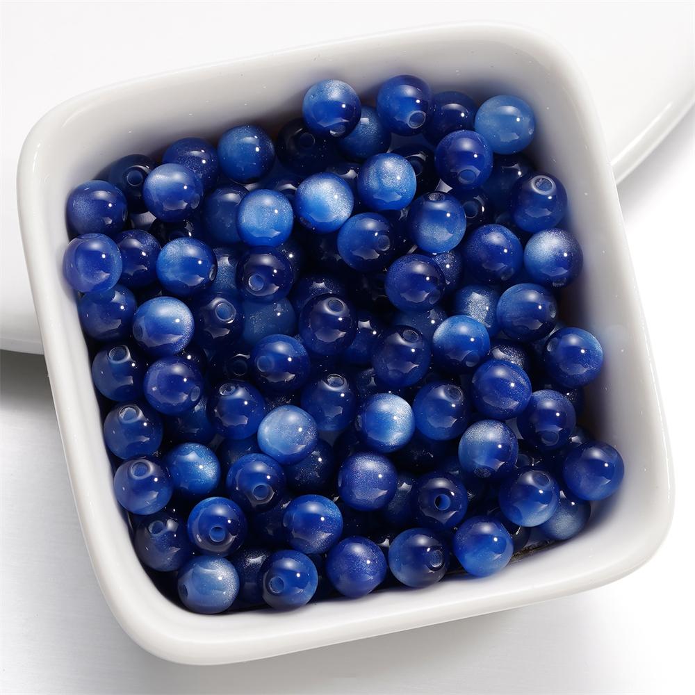 10pcs/lot 6mm Resin Cat Eye Shape Bead Loose Spacer Charms Beads for Jewelry Making DIY Cute Bracelet Necklace Earring Supplies
