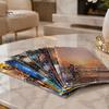 Holographic Vinyl for DIY Projects 2PCS Laminating Film, with Rainbow Shimmering Effect, Waterproof Festive Effect Sheets Scratch-Proof Precoated