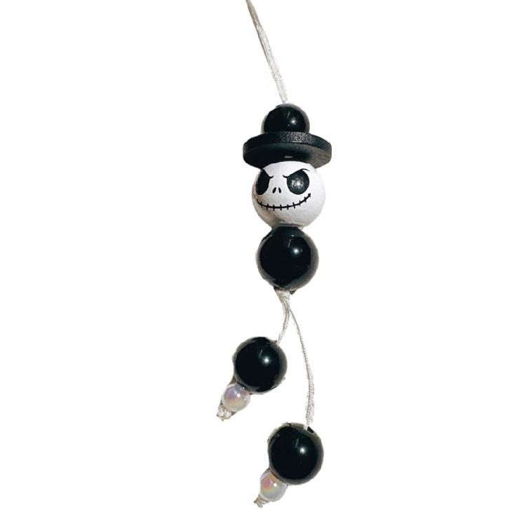 

Wooden Bead Doll Charm Pendant Chain Y2K Phone Straps Pocket Keychain Strap чёрный