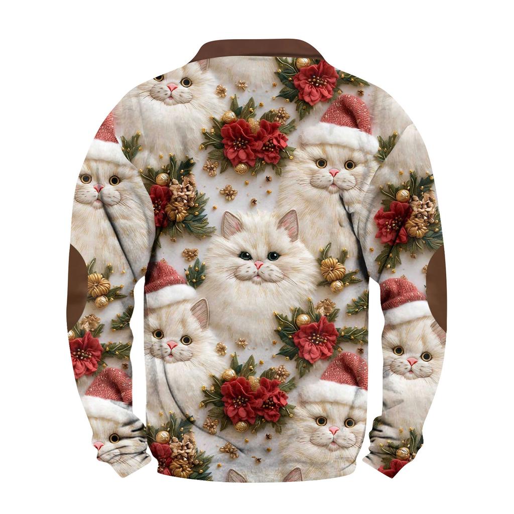 Pánská mikina pro volný čas v retro stylu s otevřeným zipem