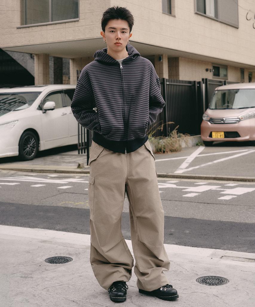 XERO Parachute Cargo Over String Pants [Beige]