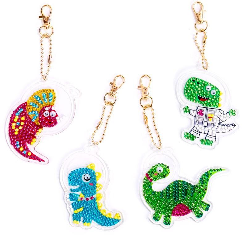 New Diy Diamond Painting Keychain Handmade Acrylic Pendant Jewelry Christmas Single-Sided Diamond Decoration Diamond Painting