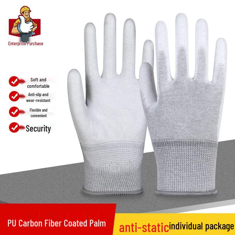 Anti-static PU Coated Work Gloves