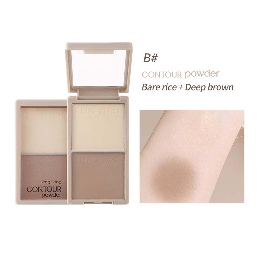 HENGFANG A Multi-purpose To Create 3D Little V Face Silky Smoothing Powder + Highlighter Cosmetics