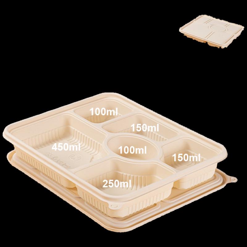 Biodegradable Corn Starch Square Takeaway Container