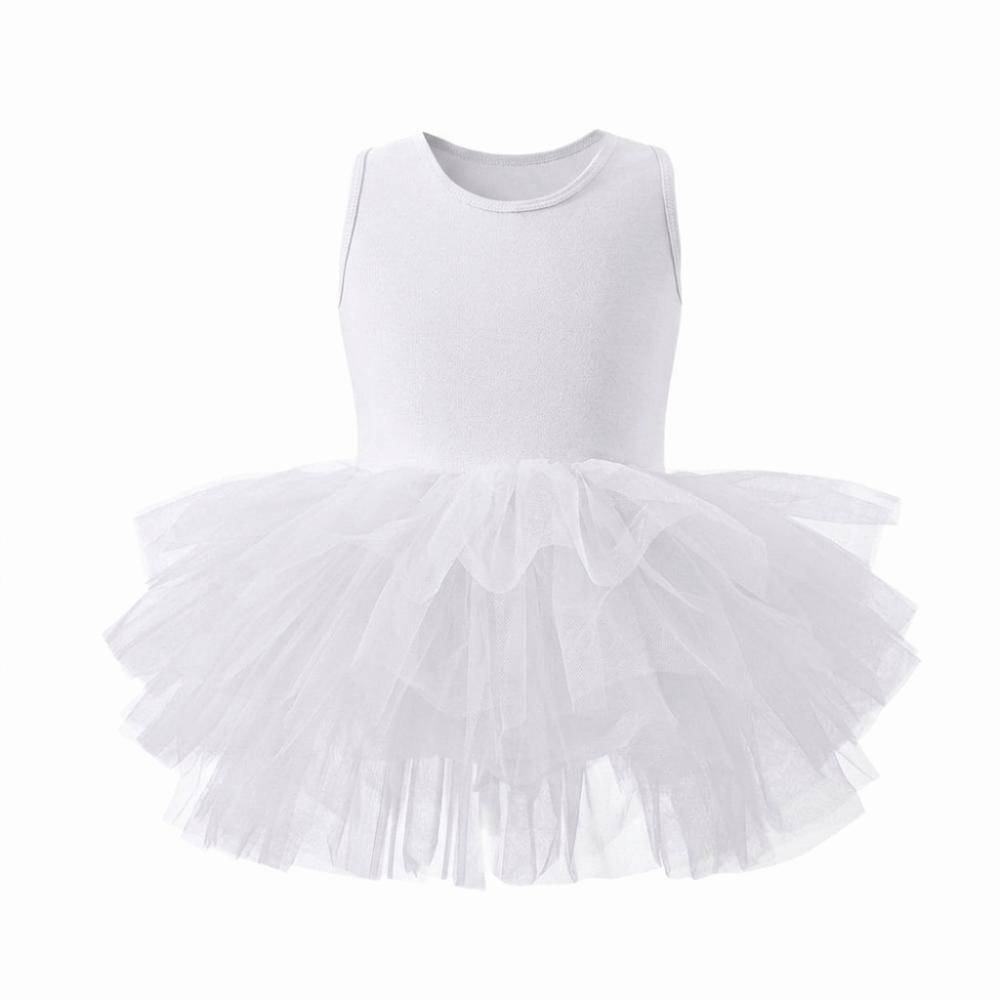 Short Sleeve Ballet TuTu Dress Puffy Ballet Performance Costume Baby Girl Ballet Skirt  Grading 120cm