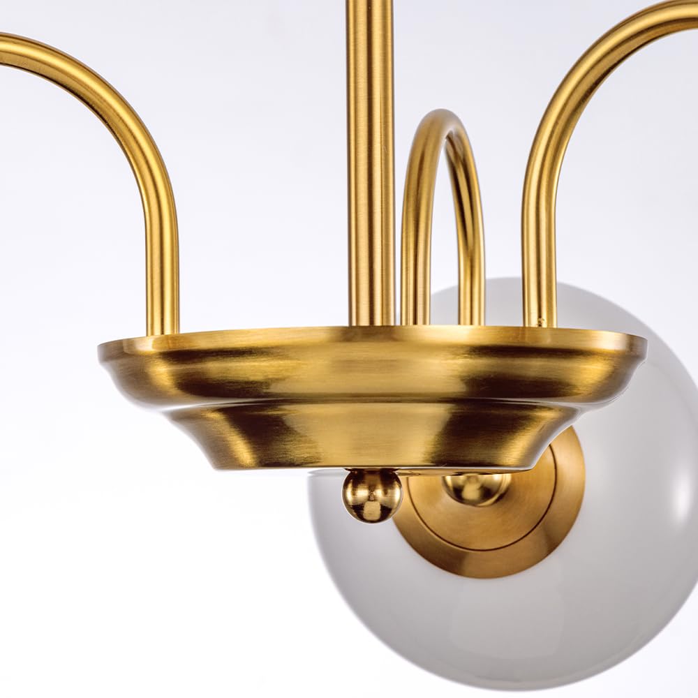 Chende Ceiling Scandinavian 3 Milky White LED Pendant Elegant Interior Classic Chandelier Lighting Fixture for Living Dining Light, Style, Lights,