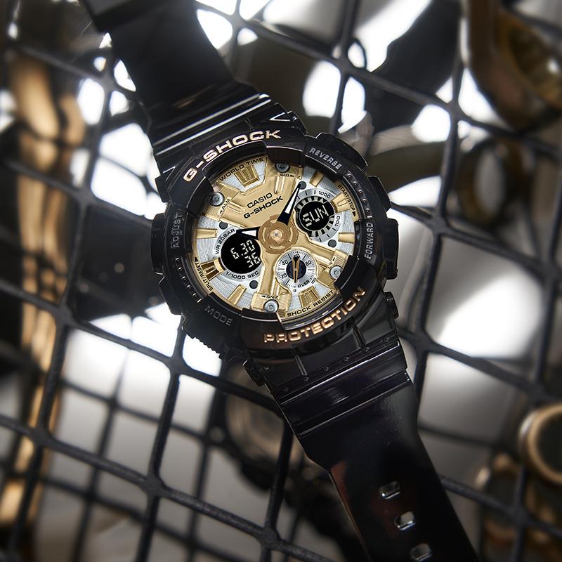 Casio Limited Gift Box Fashionable Waterproof, Shockproof and Antimagnetic Sports Watch Quartz Movement Resin Strap Japanese and GMA-S120GB-1APR