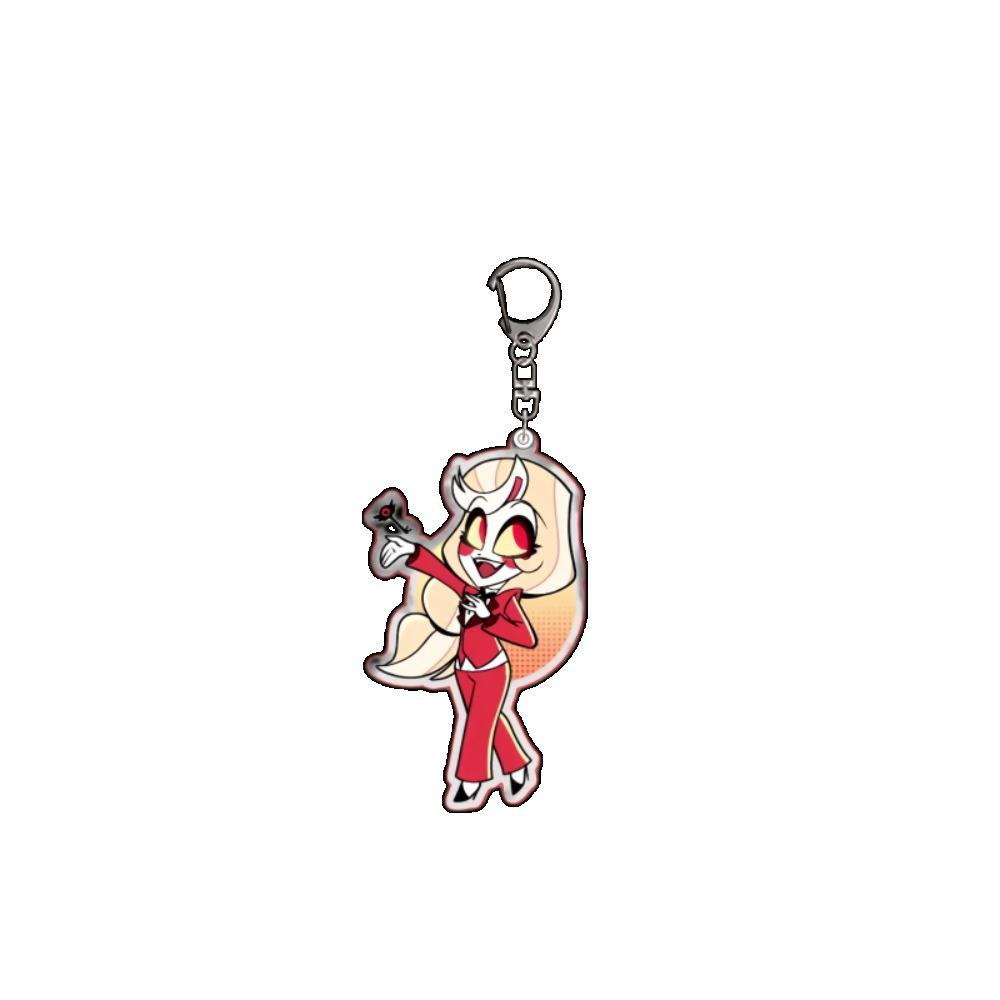 Portachiavi Acrilico 5CM Vox Charlie Morningstar Vincent Velvet Emily Abel Decorazione Zaino Periferica Anime Ciondolo Regalo
