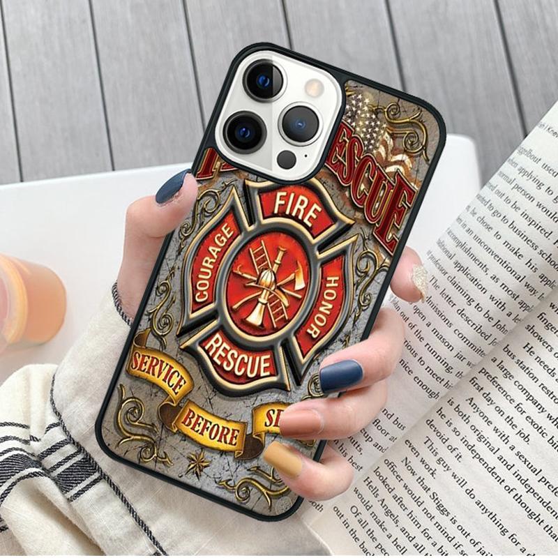 Fire Rescue Department Phone Case for iPhone 17 Air 16 15 14 12 13 PLUS 11 PRO MAX Cover Fundas Shell