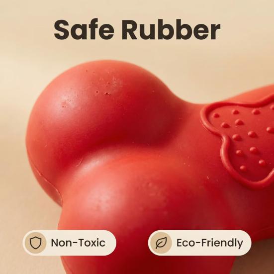 Squeaky Bone Dog Toy Bite-Resistant Interactive Chew Toy Textured Teeth Cleaning Toy for Large Medium Small Dogs Puppy Teething