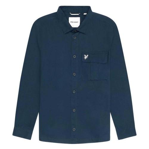 Lyle & Scott Mens Pocket Pleated Overshirt
