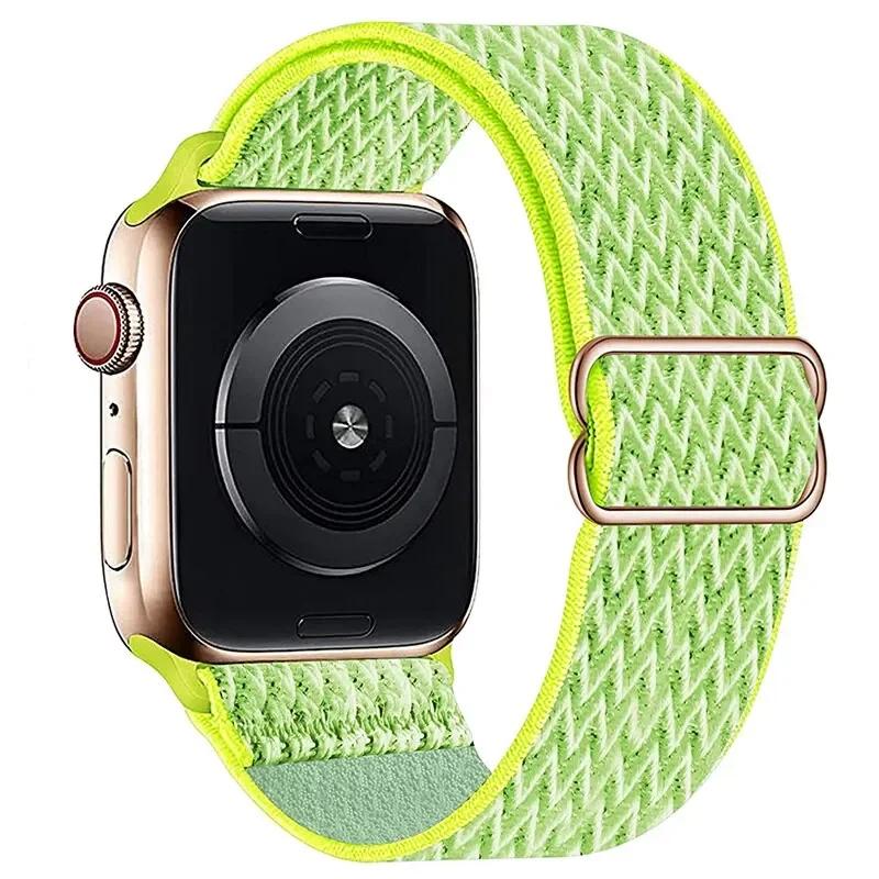 Elastyczny Nylonowy Pasek do Apple Watch ultra 2 49mm Seria 9/8/7 41mm 45mm38/42-40mm/44mm Boho Bransoletka iWatch 6 5 4 3 Se Pasek