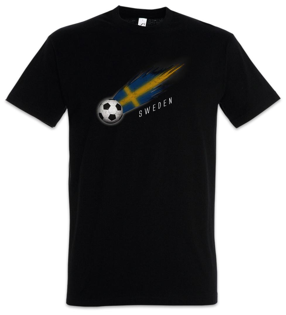 Sweden Football Comet I T-Shirt swedish Soccer Flag Banner World Championship S