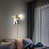 Nordic LED Personality Astronaut Moon Children's Room Wall Lamp Kitchen Dining Room Bedroom Study Balcony Aisle Lamp Decoration