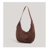 IELGY Frosted Classic All-Match Dumpling Bag Large-Capacity One-Shoulder Canva