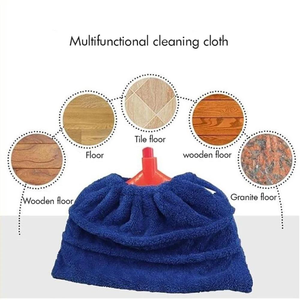6PCS Coral Velvet Multi Function Broom Cover Eco-Friendly Floor Mop Cover  Bathroom