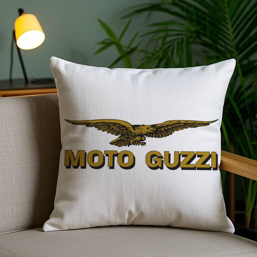 Federa Cuscino Marca Moto G-GuzziS Ufficio Divano Sedia da Dormitorio Schienale Peluche Corto Stampa Double-sided Copricuscino per Casa