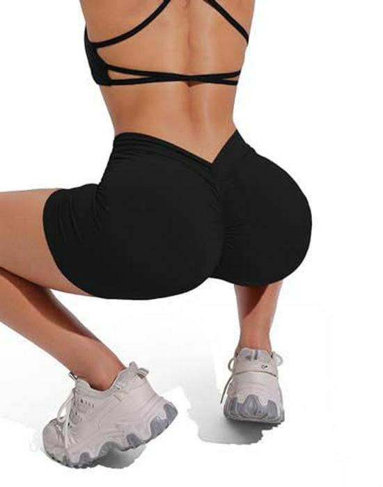 Women's Hip-Lifting Sexy Yoga Pants - Three-Quarter Length, Peach Buttocks Design