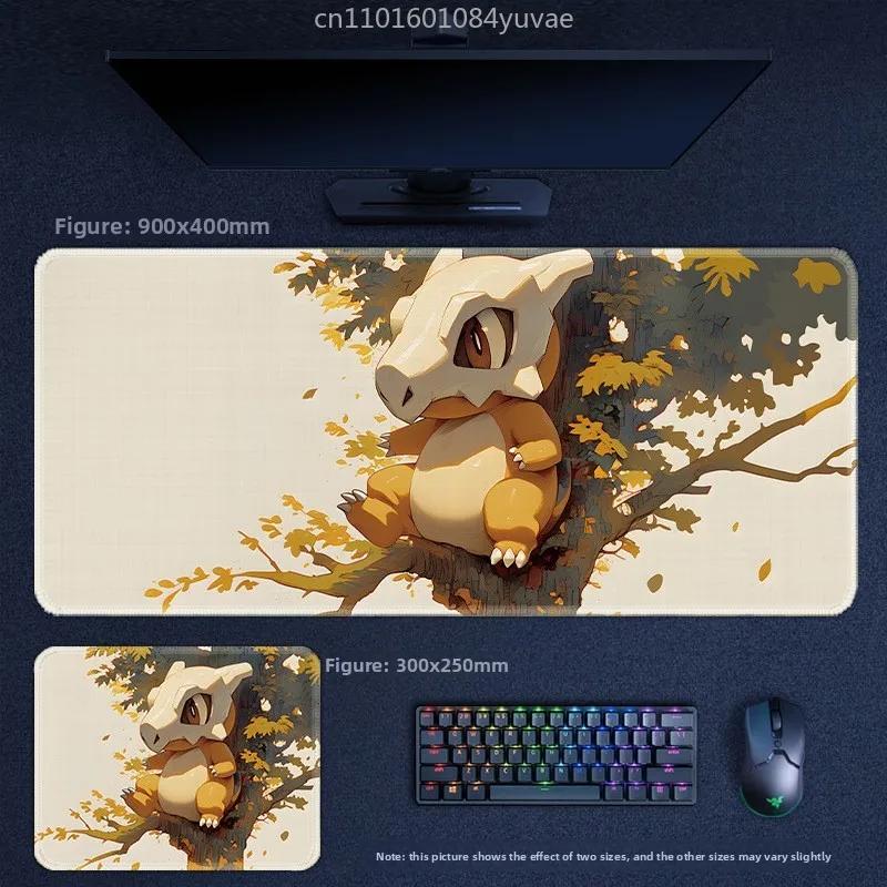 Classic Cartoon Anime Pokémon Pikachu Mewtwo Eevee Leather Mouse Pad Lucario Squirtle Gardev Keyboard Pad Large Game Table Mat