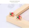 Women Christmas Small Bell Ear Studs Fashionable Earrings Jewelry Decoration for Ladies