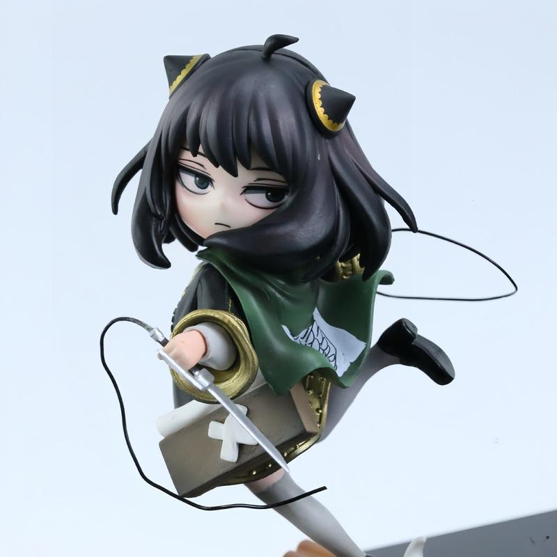 Spy X Anya Forger Action Map Interchangeable Head Levi Cosplay Model Collection Desktop Decoration Gifts