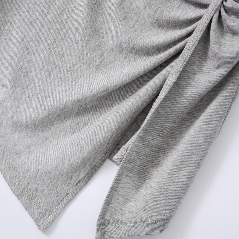 Snowforte Women's Silk Blend Sleeveless Ruched Knit T-Shirt
