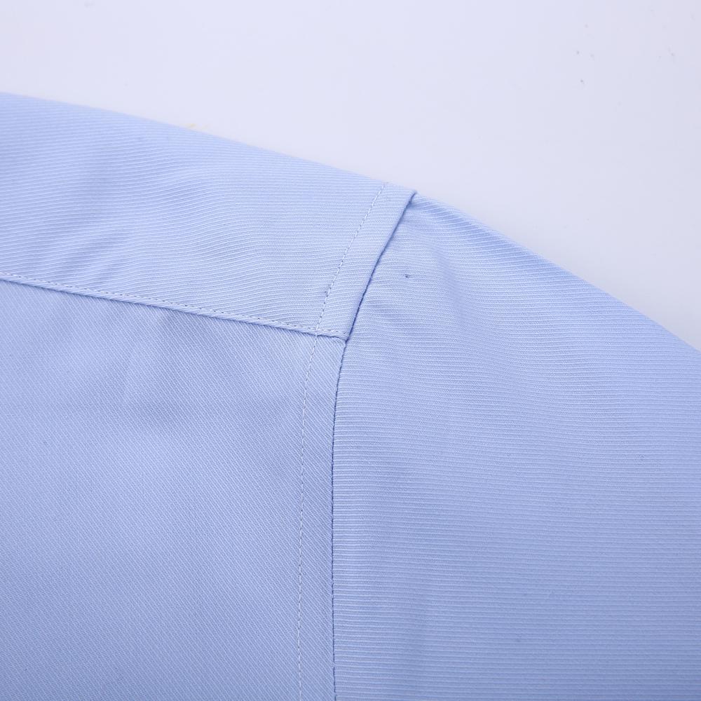 Men's French Front Hidden Buttons Dress Shirt, Solid Color Turndown Collar Long Sleeve Shirts For Party Wedding Spring Autumn Business Activities