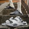 Stylish Mens Outside Slide Shoes Plush Comfort Clogs For Man Beach Sandal Shoes Soft Slides Anti-Skid Male Daily Wear Shoes Beach Slide Shoes