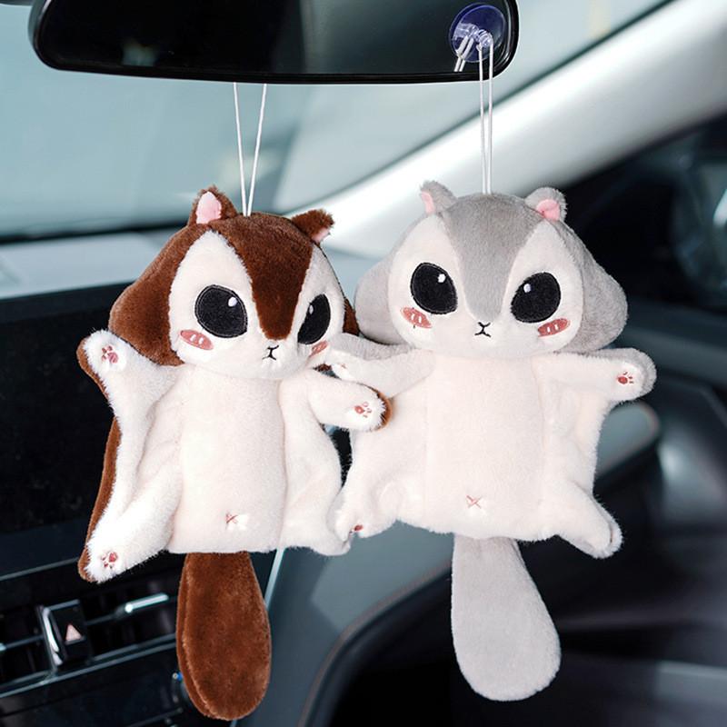 Plush Mouse Adorable Toy Cute Furry Hamster Keychain Car Suction Charm For Girls