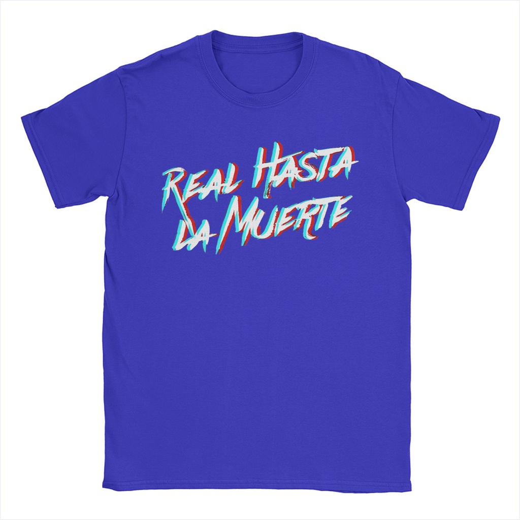 Real Hasta La Muerte Print T-Shirt Herren Damen Anuel AA Baumwoll T-Shirt Kleidung