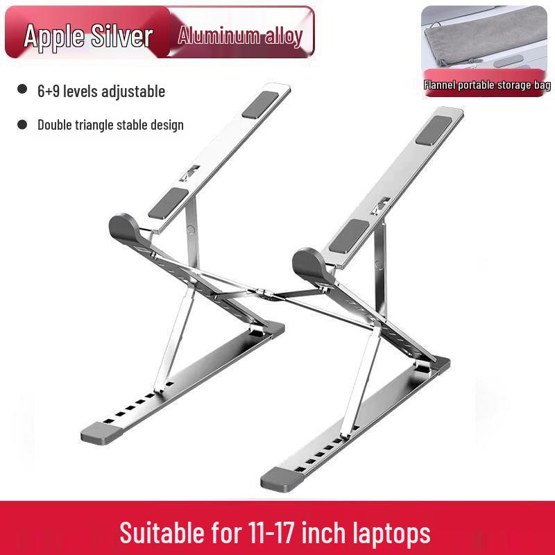 N3 Aluminum Laptop Stand - Double Layer Adjustable Folding Desk