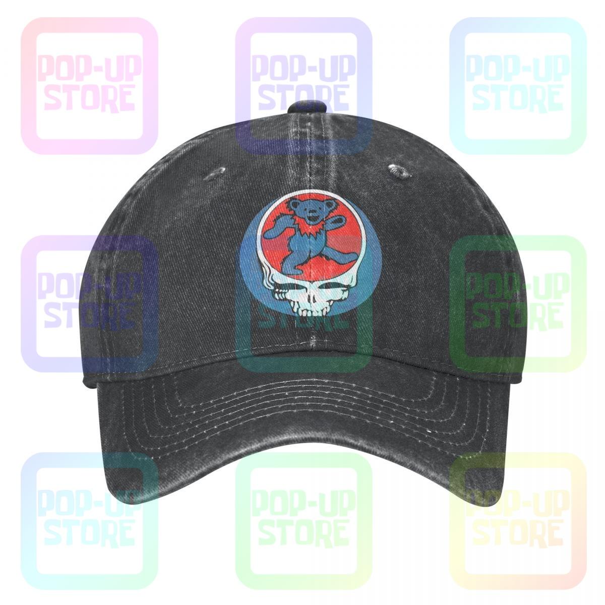

Grateful Dead Steal Your Bear Rock N Roll Band Стирка Джинсовая Бейсболка Шапка Дальнобойщика Крутое Высокое Качество