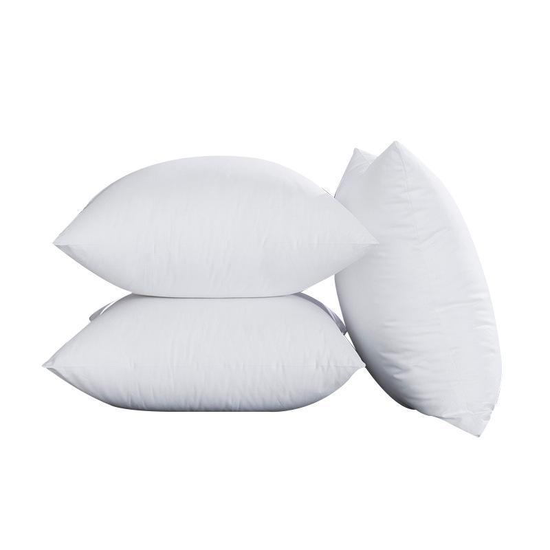 Down Feather Pillow Insert with Peach Skin Fabric, All-Cotton Cushion, Lumbar Pillow, Backrest Core (Available In Sizes 45, 50, 55, 60).