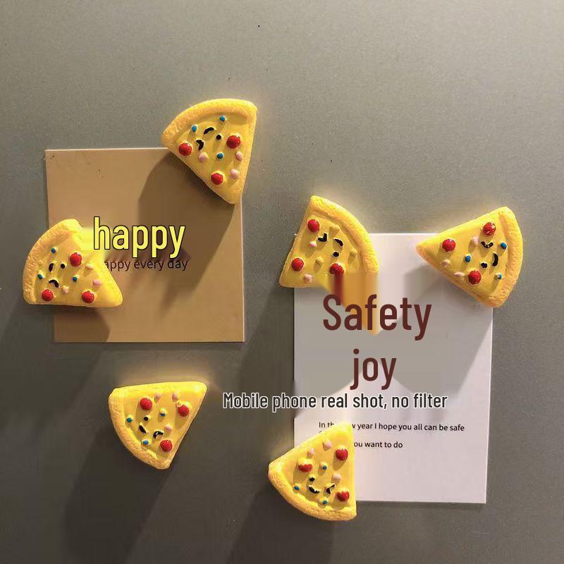 

3D Cute Dessert Cake Pizza Fridge Magnet Sticker - Stylish, High-Value Decoration