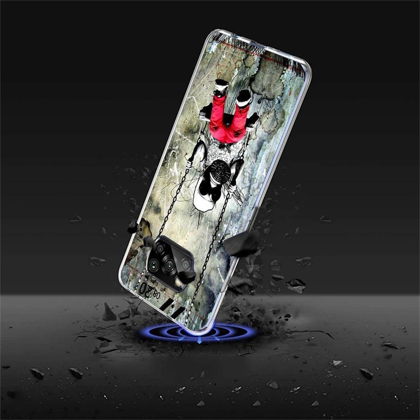 Street Art Banksy Graffiti Phone Case For Xiaomi Poco X7 X6 X5 Pro F7 Ultra Redmi 15C 15 13C 13 12C 12 10 10A 10C 9 9A 9C 9T Cov