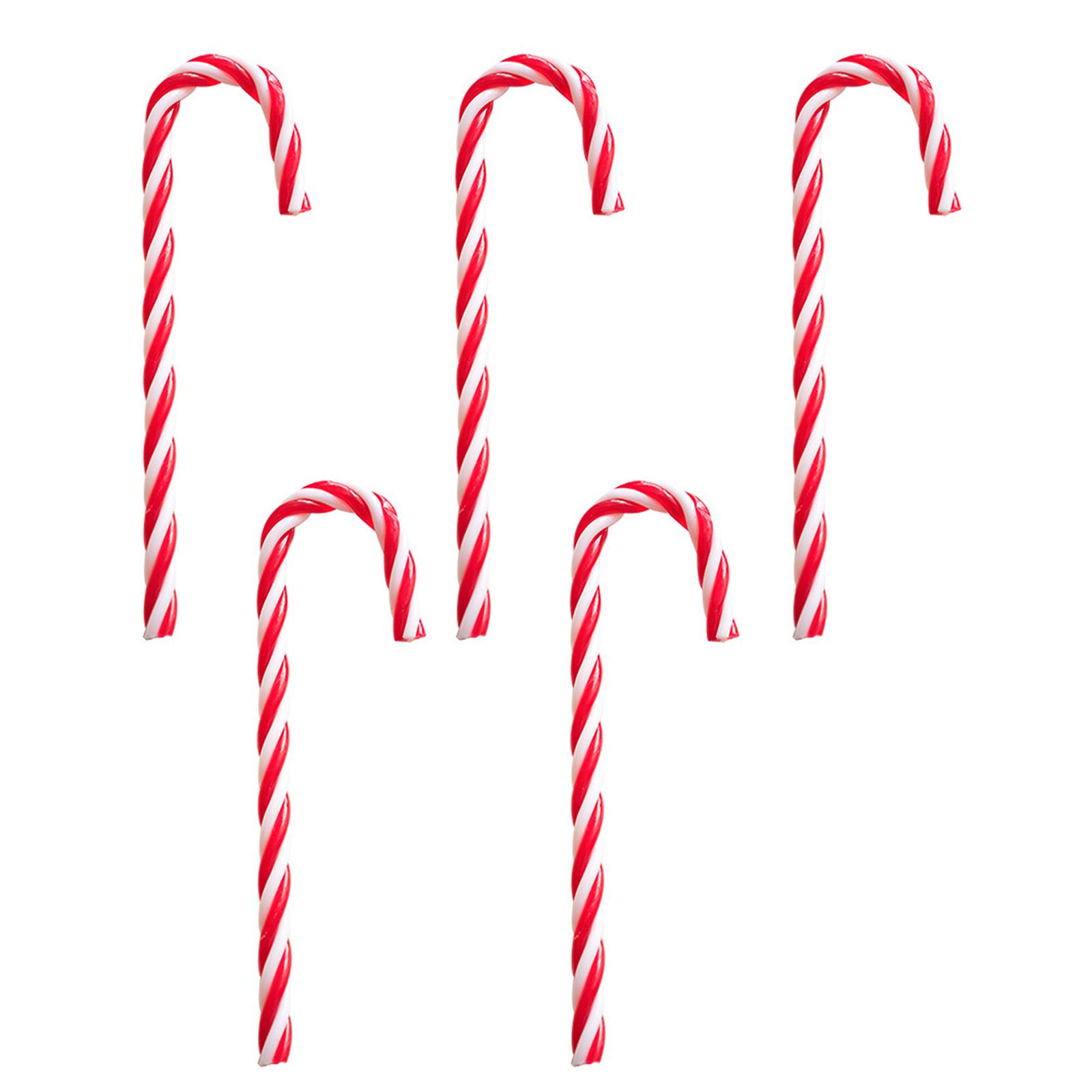 

5 шт. Фестивальные пластиковые леденцы-трости, украшение для рождественской елки, разные цвета, украшения для рождественской вечеринки B