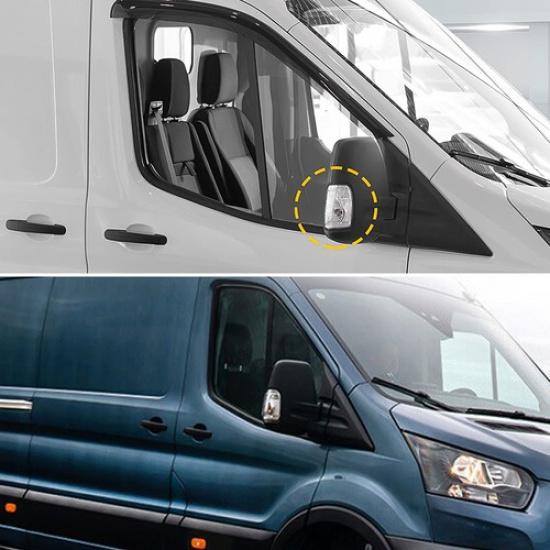 For 2015- Transit Right Cargo Ford Side Turn LED Mirror Light Signal Clear