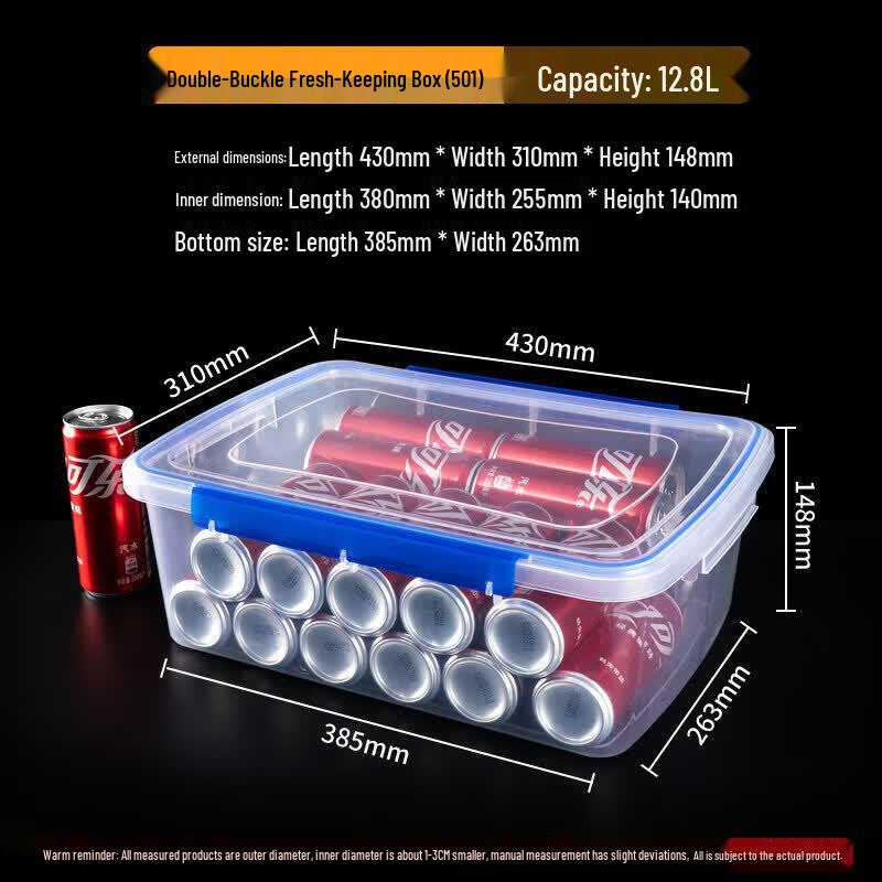 Qiwei Large Capacity Rectangular Plastic Food Container