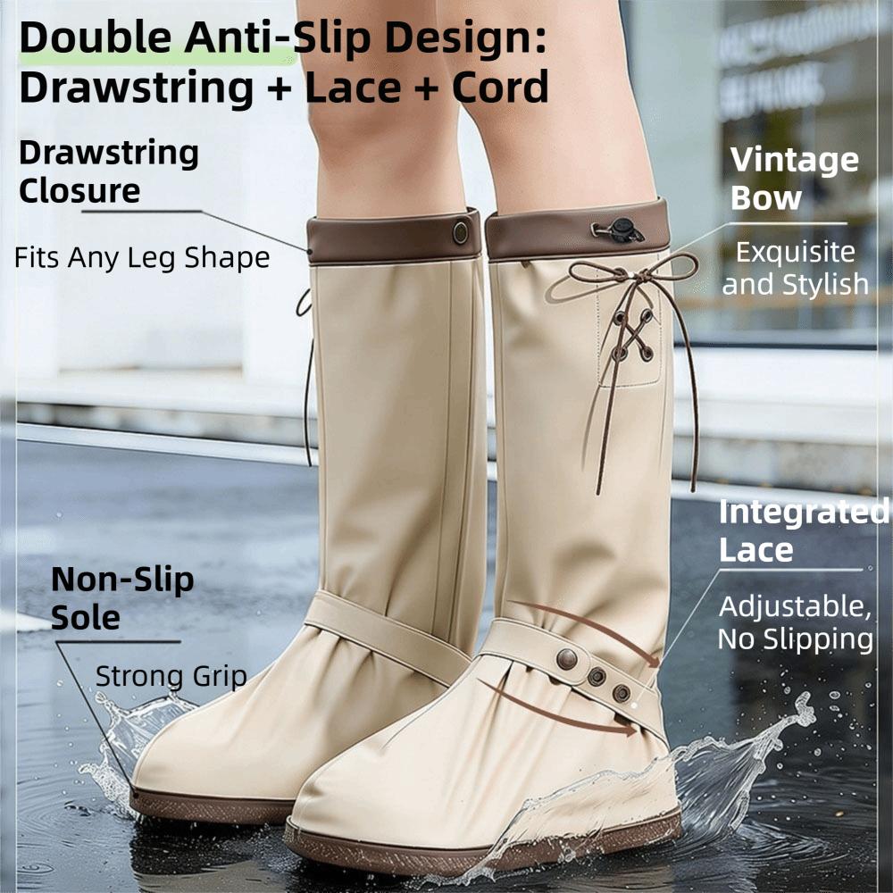 Rain Proof Rain Shoe Cover Non-Slip Wear-resistant Isolation Foot Cover Anti-slip Mud-proof Waterproof Boot Cover Outdoor
