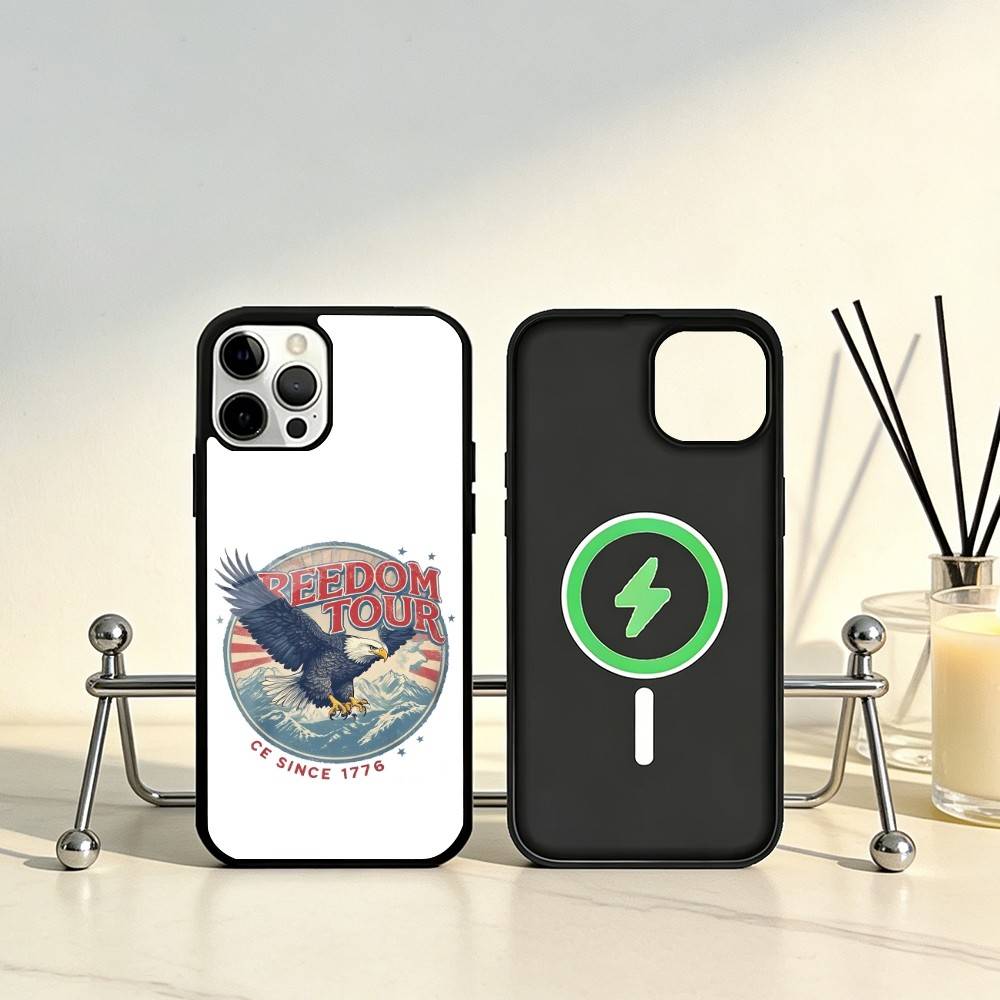 American Flag Phone Case Phone Case For iPhone17,16,15,14,13,12,11 Plus,Pro Max Magnetic For Magsafe Wireless Charging
