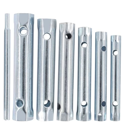 EMAGEREN Spark Plug Wrench Set, 8-19mm Spark Plug Sockets, Double-Ended Hex Tube, Steel, Durable and Practical, with Torque Wrench, Repair Tool for Au