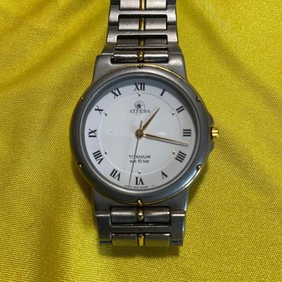 Used ATTESA Titanium Analog 3-hand Watch, Battery Dead.