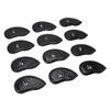 12Pcs Golf Club Cover PU Hook and Loop Fastener Smoother Touch Secure Fit Portable Golf Iron Cover f