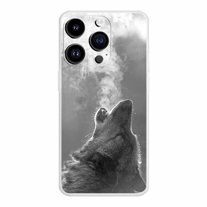 Für iPhone 16 Pro Max Hülle Luxus Silikon TPU Weiche Abdeckung Handyhülle iPhone16 plus 16e Stoßfester Bumper Funda Tiere Hülle